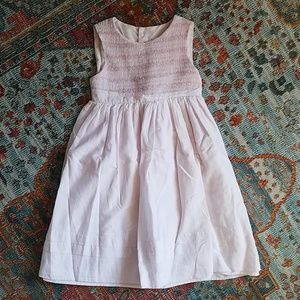 Pink smocked dress